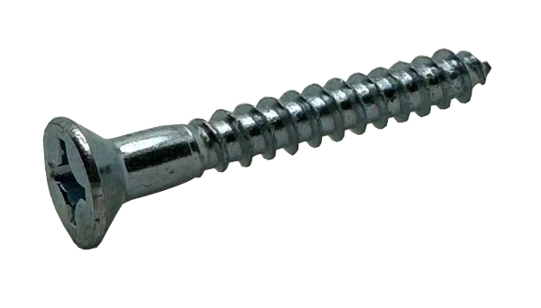 4 X 1/2 FLAT HEAD PHIL  WOOD SCREW ZINC